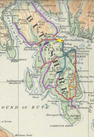 Roads in Bute in the 1880's
